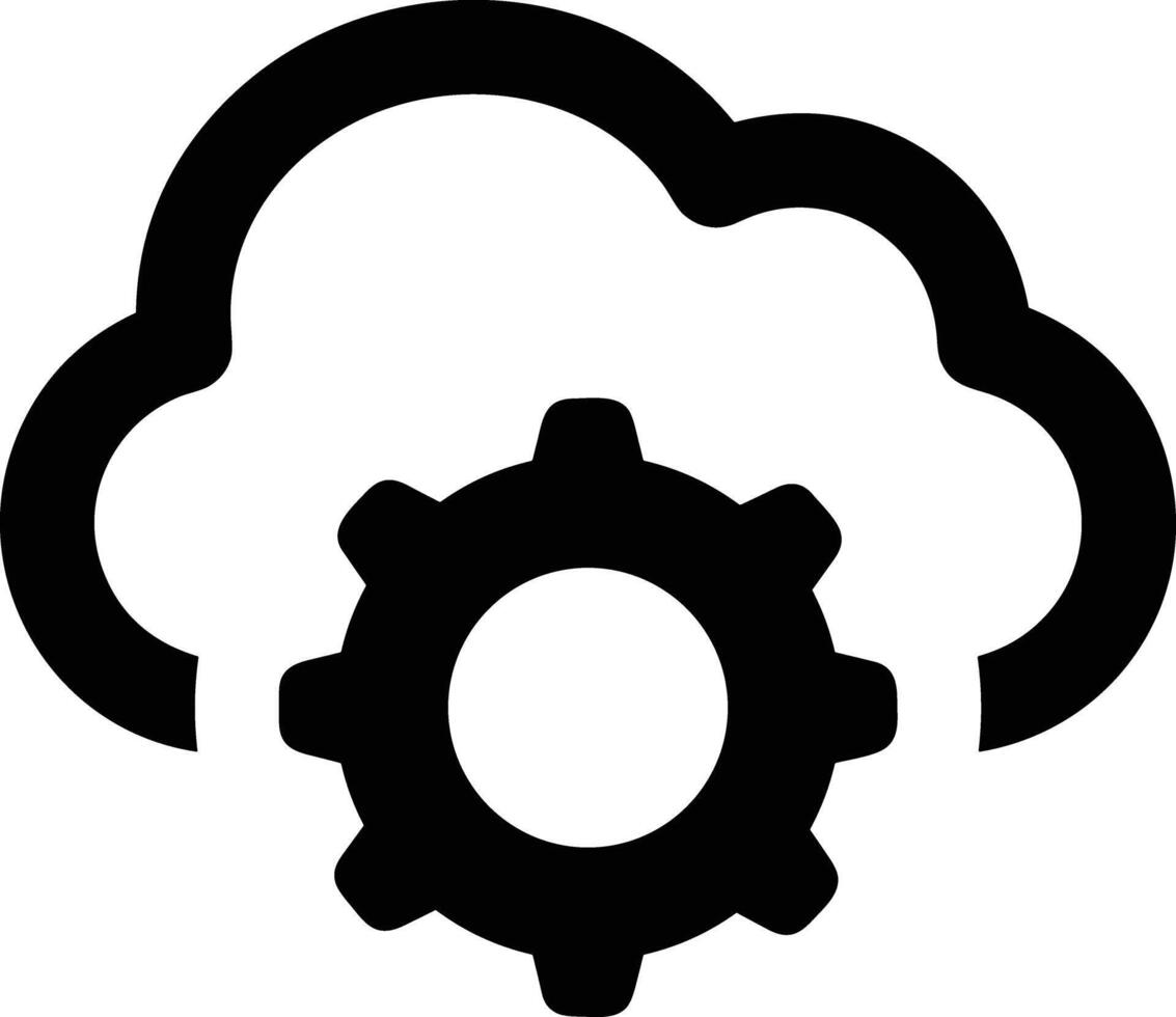 Wolke Symbol Symbol Vektor Bild. Illustration von das Hosting Lager Design Bild