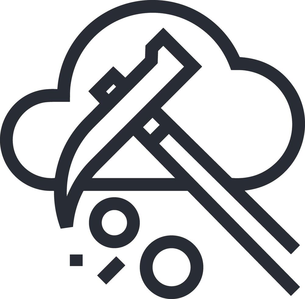 Wolke Symbol Symbol Vektor Bild. Illustration von das Hosting Lager Design Bild