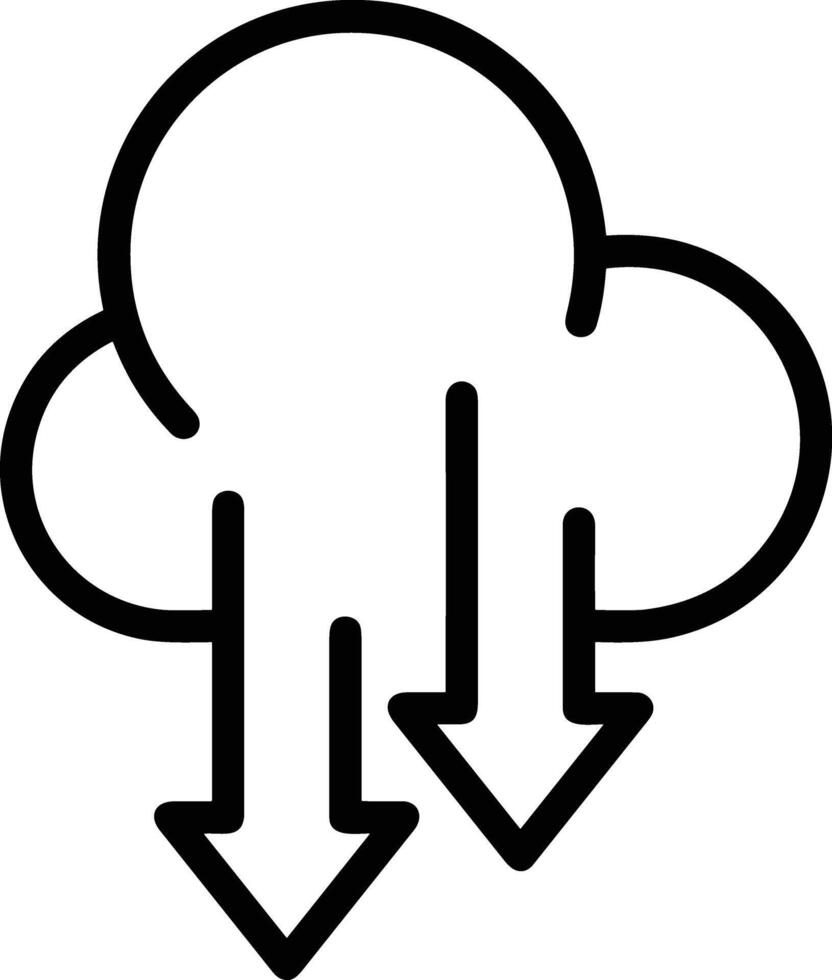 Wolke Symbol Symbol Vektor Bild. Illustration von das Hosting Lager Design Bild