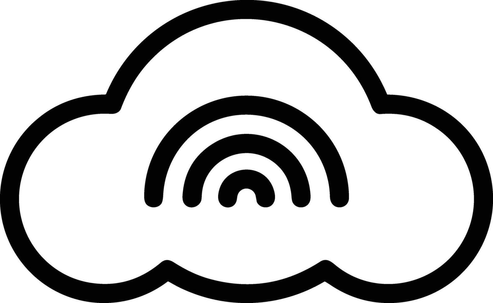 Wolke Symbol Symbol Vektor Bild. Illustration von das Hosting Lager Design Bild