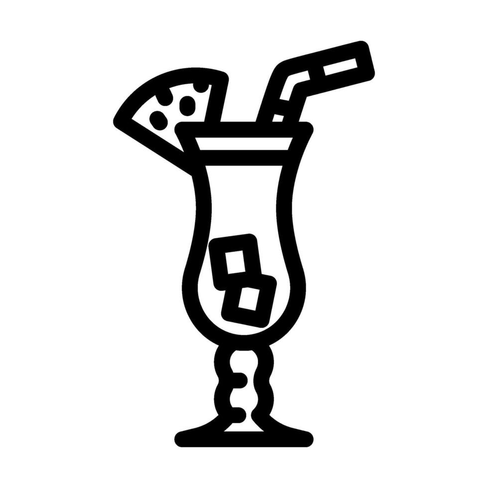 drycker disko fest linje ikon vektor illustration