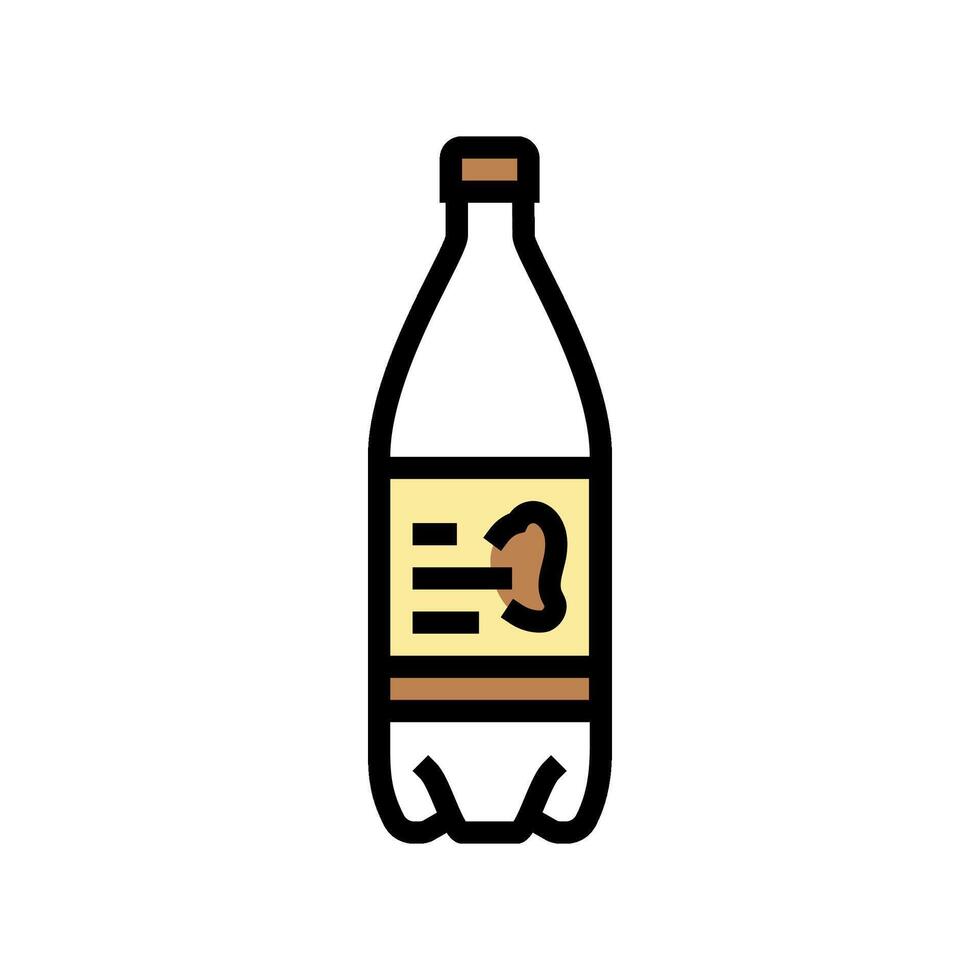 Makgeolli trinken Koreanisch Küche Farbe Symbol Vektor Illustration