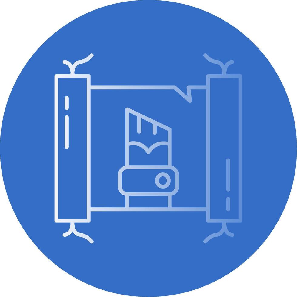 Kaligraphie Gradient Linie Kreis Symbol vektor