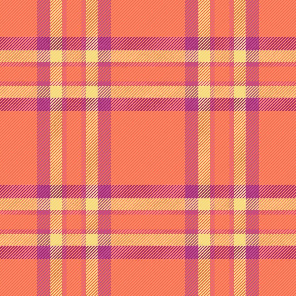 Hintergrund Muster Plaid von Tartan nahtlos Textil- mit ein Stoff Textur prüfen Vektor. vektor