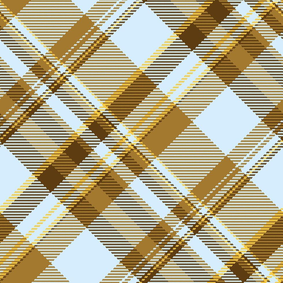 Frau Textil- nahtlos Stoff, Bühne prüfen Plaid Hintergrund. Buch Muster Textur Vektor Tartan im Bernstein und Licht Farben.