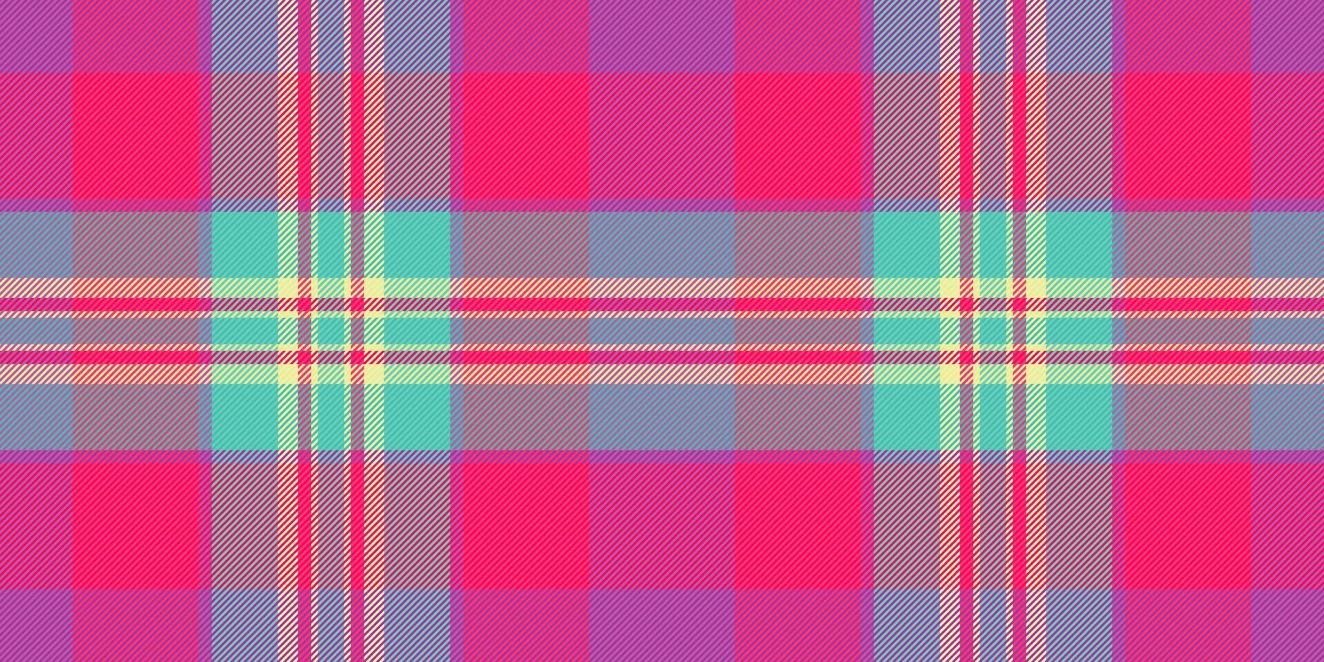 Textil- Tartan Hintergrund von Muster Vektor Plaid mit ein Stoff Textur nahtlos überprüfen.