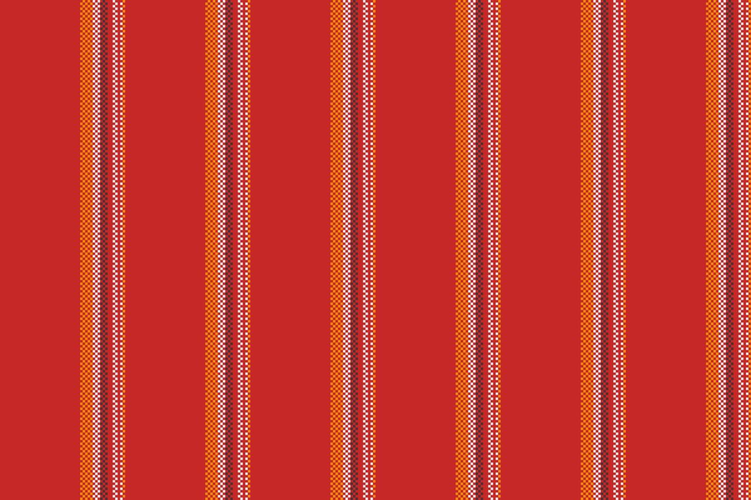 produktion rader bakgrund rand, franska vektor textur tyg. årgång vertikal sömlös textil- mönster i röd och vit färger.