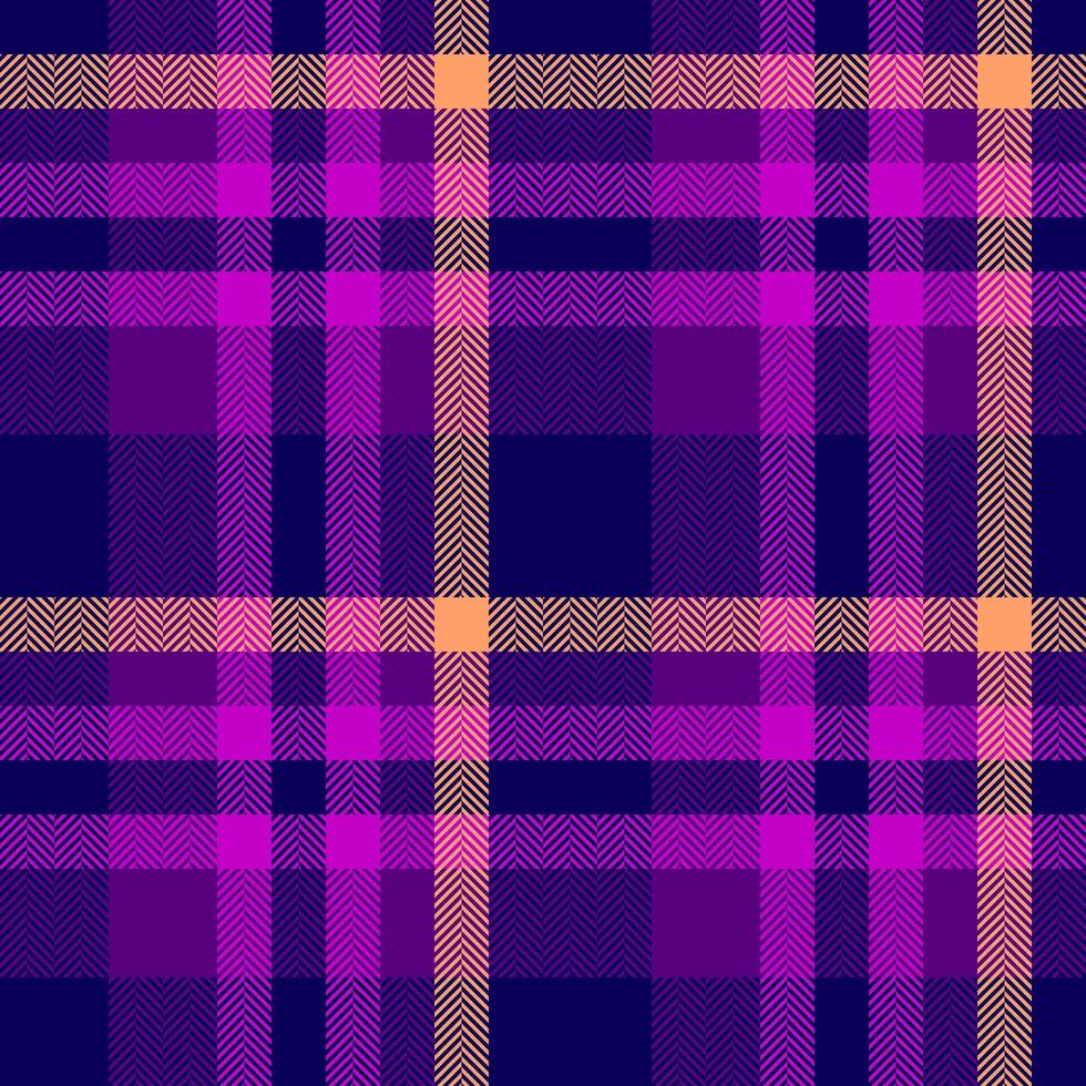 Plaid Textil- Tartan von Muster Hintergrund prüfen mit ein nahtlos Textur Vektor Stoff.