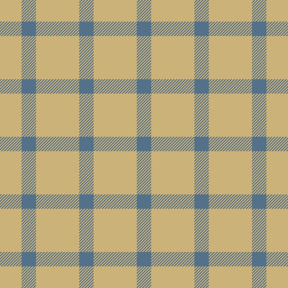 primär Textur nahtlos Muster, schön prüfen Plaid Vektor. Streifen Stoff Hintergrund Textil- Tartan im Bernstein und cyan Farben. vektor