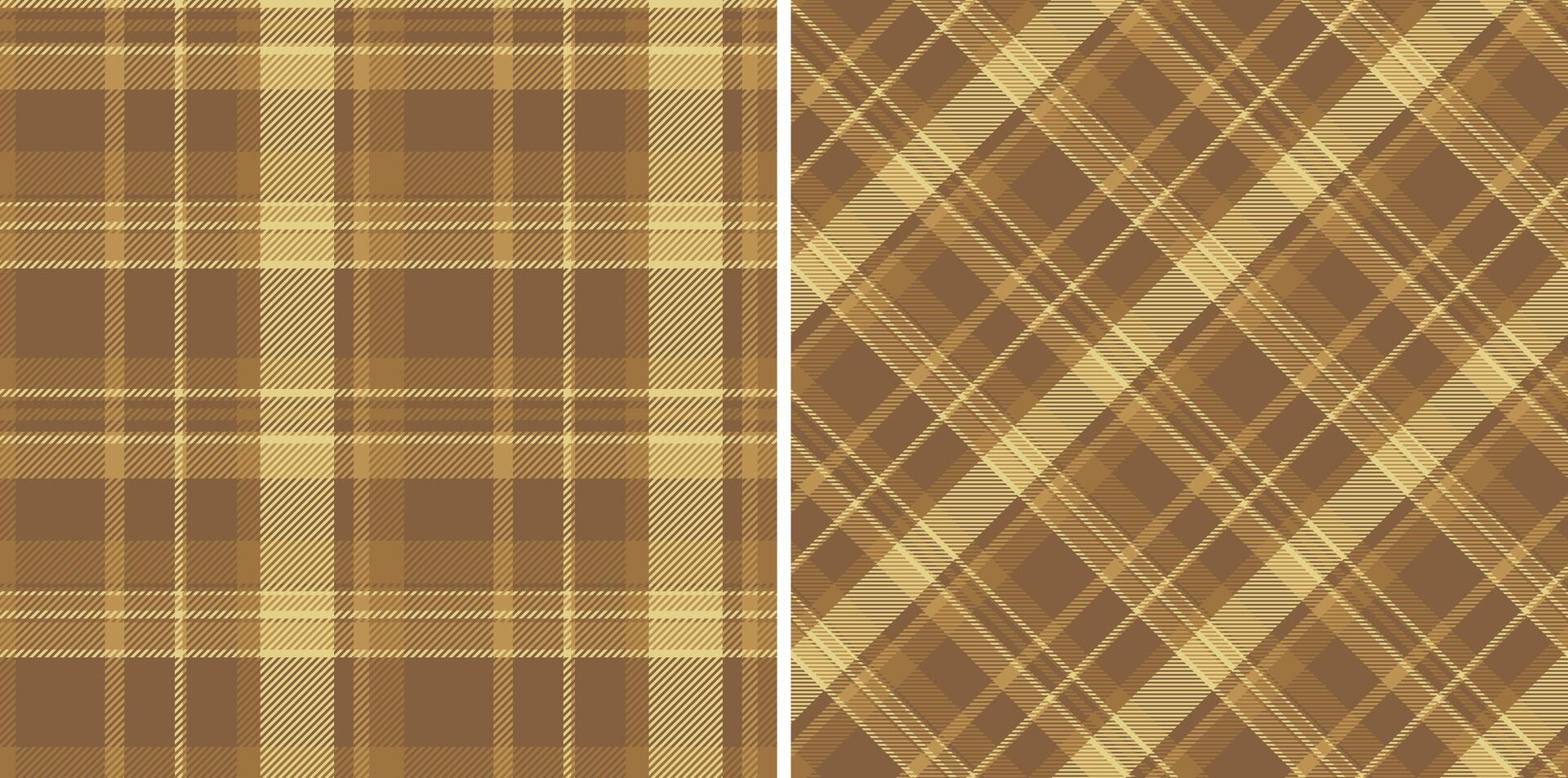 Vektor prüfen Stoff von Tartan Plaid Textil- mit ein nahtlos Muster Hintergrund Textur.