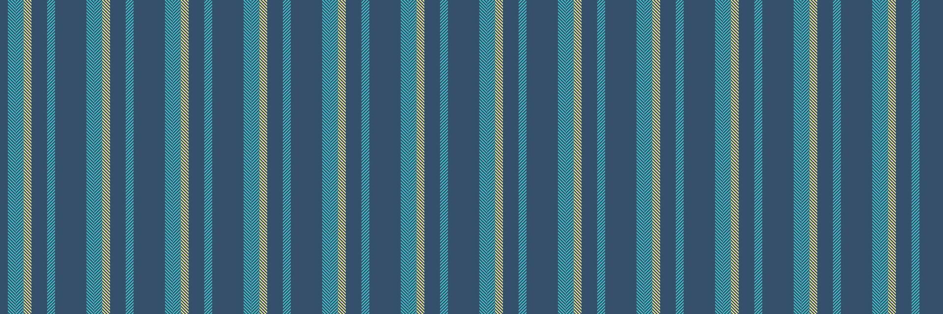upp textur textil- tyg, rike bakgrund vektor rand. primär rader mönster vertikal sömlös i blå och cyan färger.