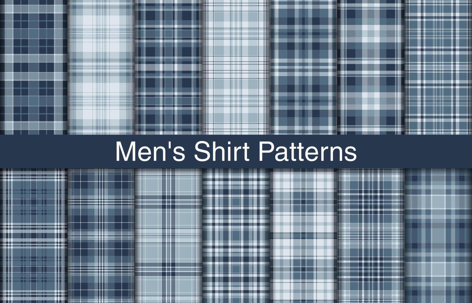 Herren Plaid Bündel, Textil- Design, kariert Stoff Muster zum Shirt, Kleid, Anzug, Verpackung Papier drucken, Einladung und Geschenk Karte. vektor