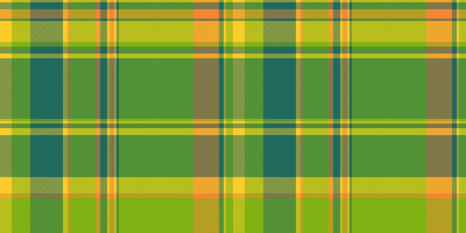 wiederholbar Muster Textil- Textur Muster, formal Tartan Vektor Hintergrund. verschwommen Stoff nahtlos Plaid prüfen im Limette und blaugrün Farben.