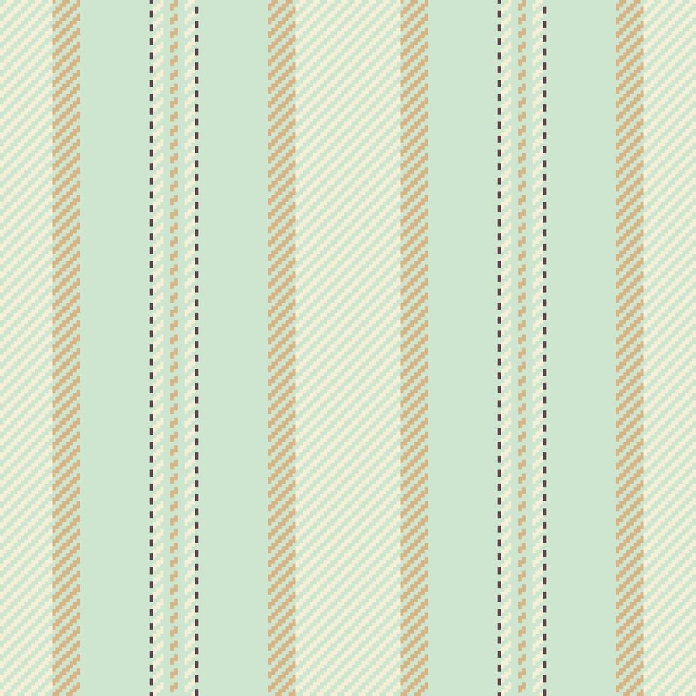 trendig sömlös vertikal rader, väg bakgrund vektor textur. klassisk mönster textil- rand tyg i ljus och beige färger.