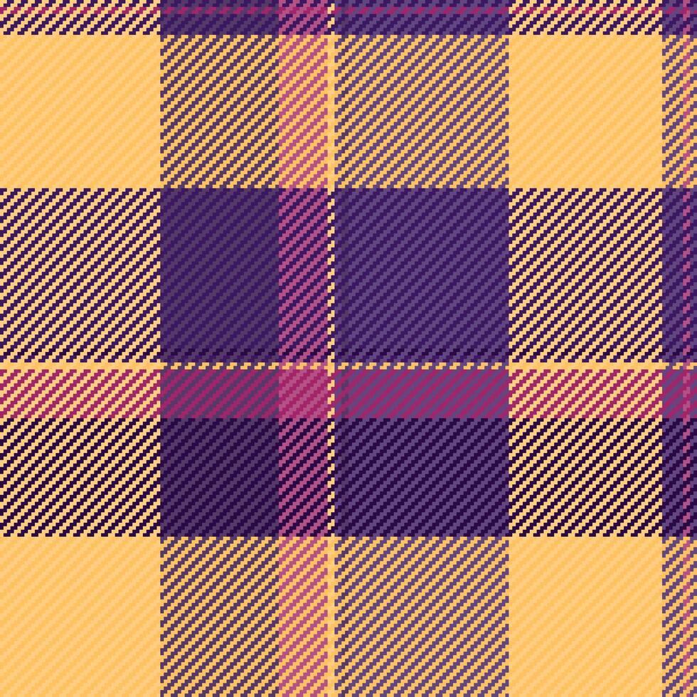 Textur nahtlos Plaid von prüfen Textil- Vektor mit ein Hintergrund Muster Stoff Schottenstoff.