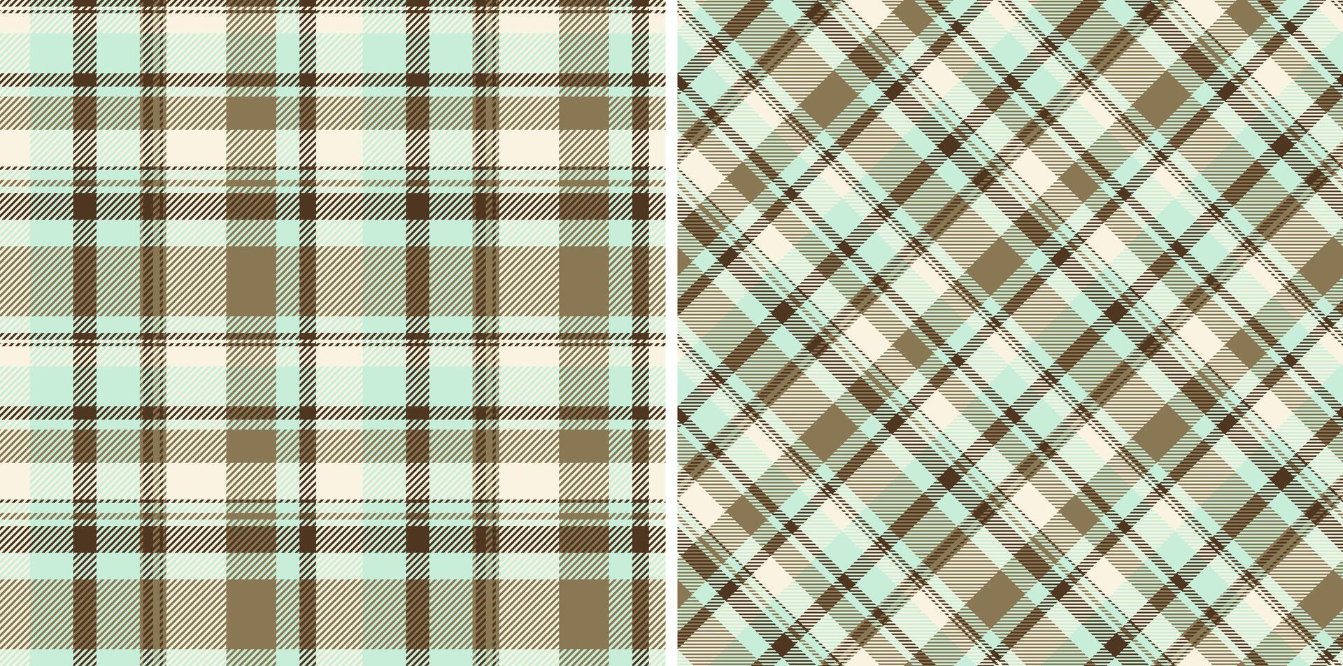 prüfen Muster Vektor von Plaid Hintergrund Textil- mit ein Stoff nahtlos Tartan Textur. einstellen im Winter Farben im Strom Mode Trend.