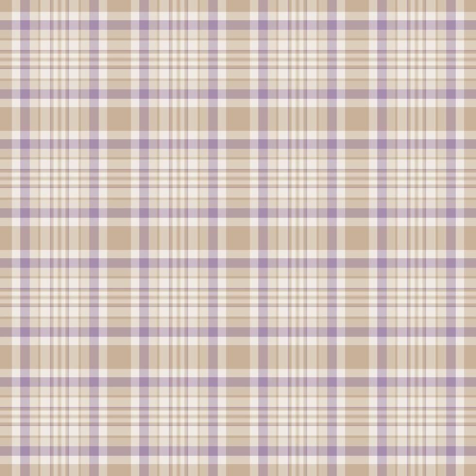 Vektor prüfen Muster von Textil- nahtlos Plaid mit ein Stoff Hintergrund Tartan Textur.