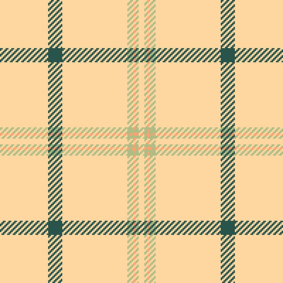 Plaid Textil- Stoff von prüfen nahtlos Hintergrund mit ein Vektor Muster Textur Schottenstoff.