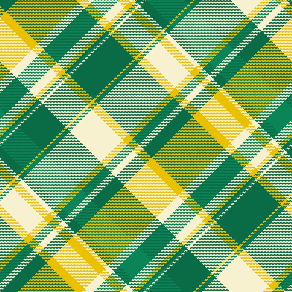 Textil- Muster Vektor von Plaid Textur prüfen mit ein Hintergrund Stoff Tartan nahtlos.