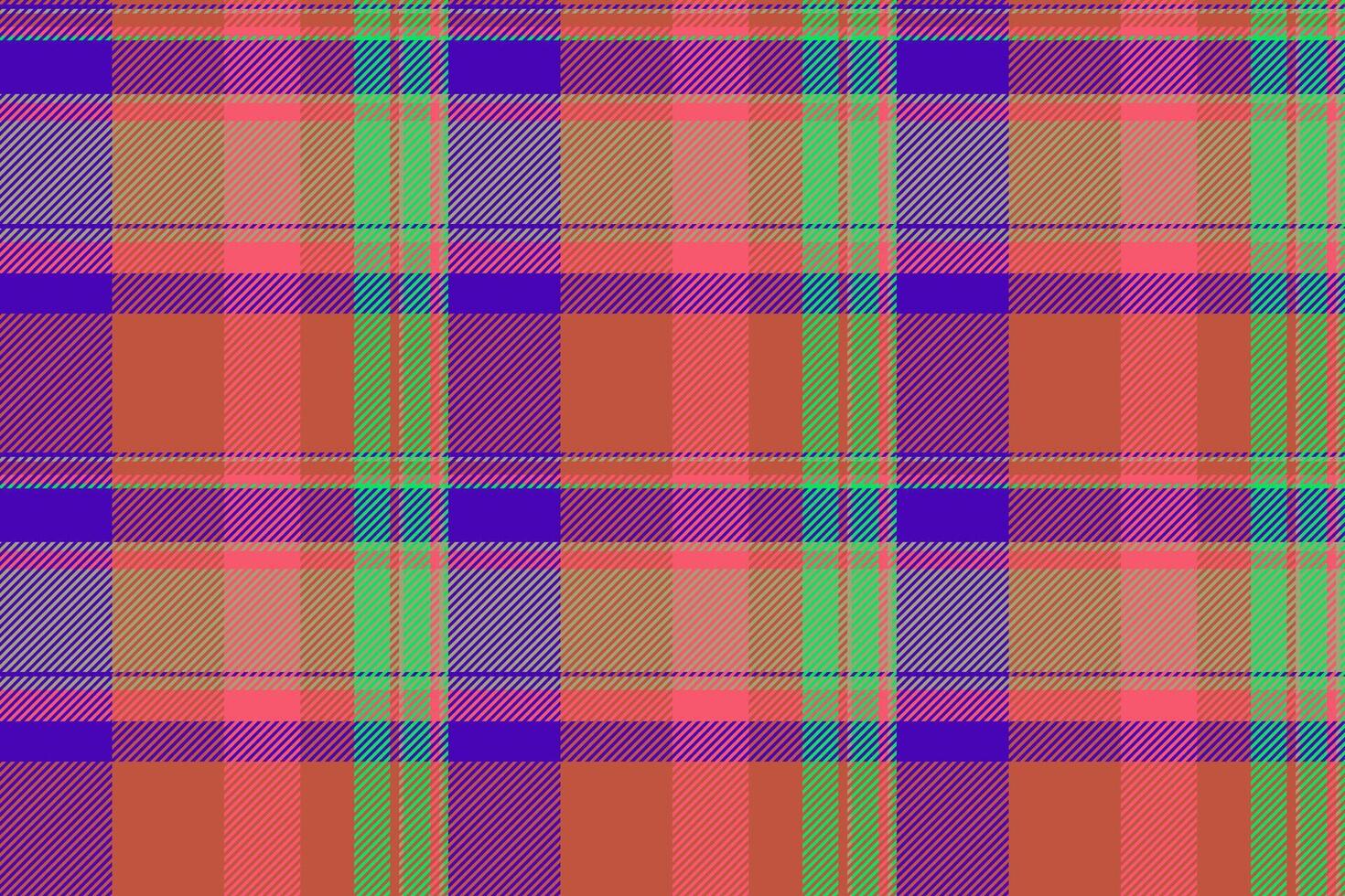 prüfen Stoff Textur von nahtlos Muster Tartan mit ein Hintergrund Textil- Vektor Plaid.