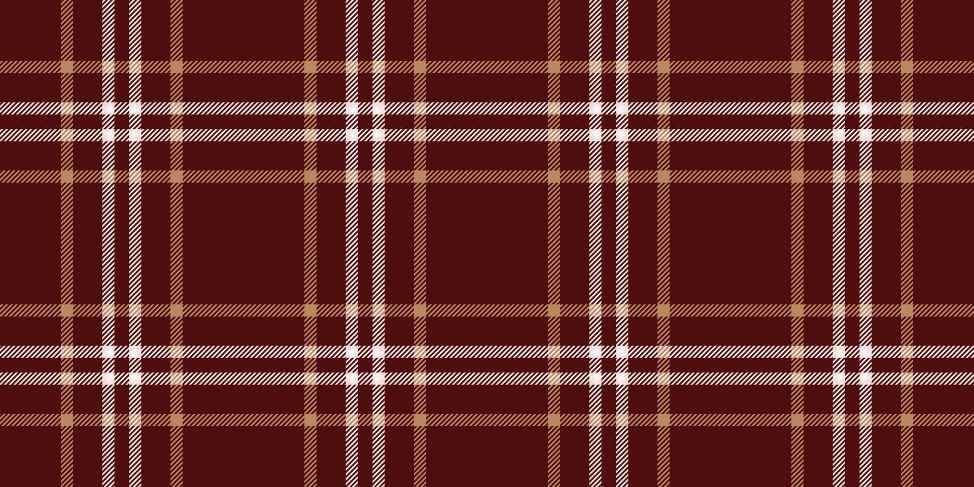 Bettdecke prüfen nahtlos Vektor, falten Hintergrund Stoff Plaid. Papier Muster Textur Textil- Tartan im rot und Orange Farben. vektor