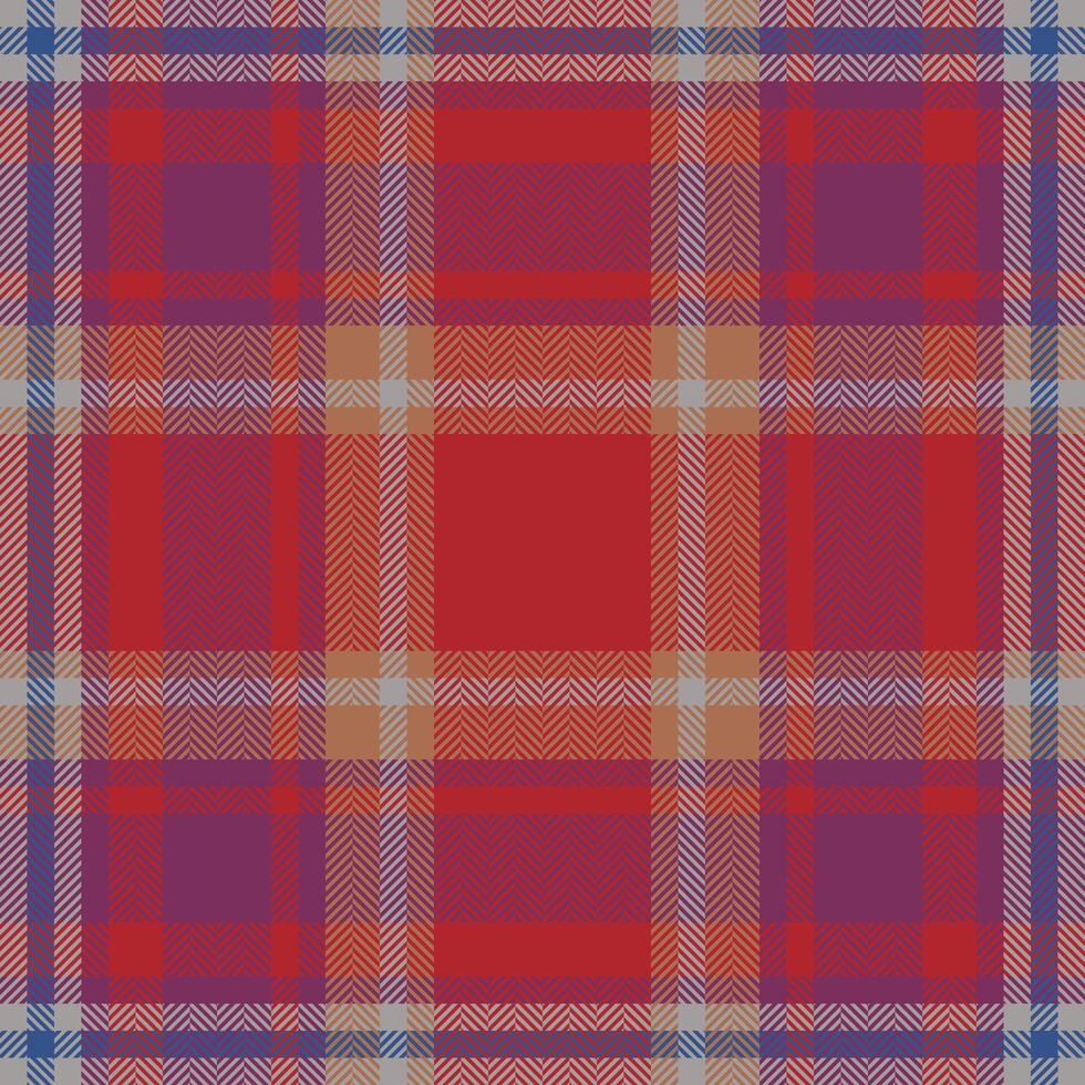 kariertes Karomuster. nahtlose Stoffstruktur. Tartan-Textildruck. vektor