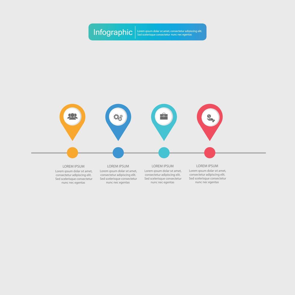 Infografik Vektor, Graph. Präsentation. Geschäft Konzepte, Teile, Schritte, Prozesse. Visualisierung von Infografik Daten. Anfang Vorlage. - - Vektor