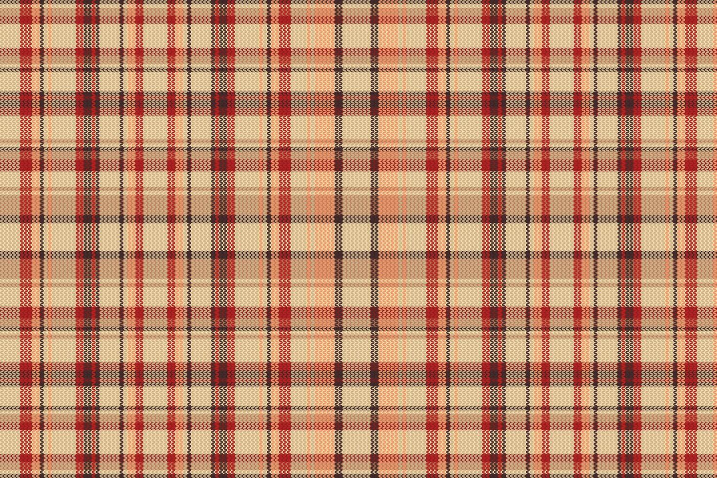 tartan plädmönster med textur och varm färg. vektor