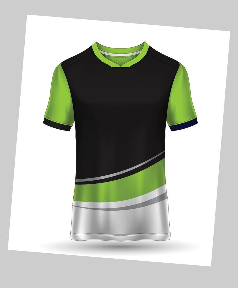 t-shirt sport design mall, fotboll jersey attrapp för fotboll klubb. enhetlig främre och tillbaka se, vektor premie cykling jersey design