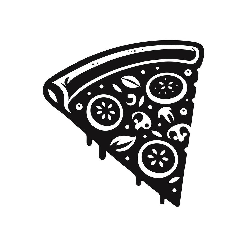 Scheibe von Himmel Vektor Symbol von ein verlockend Pizza Scheibe