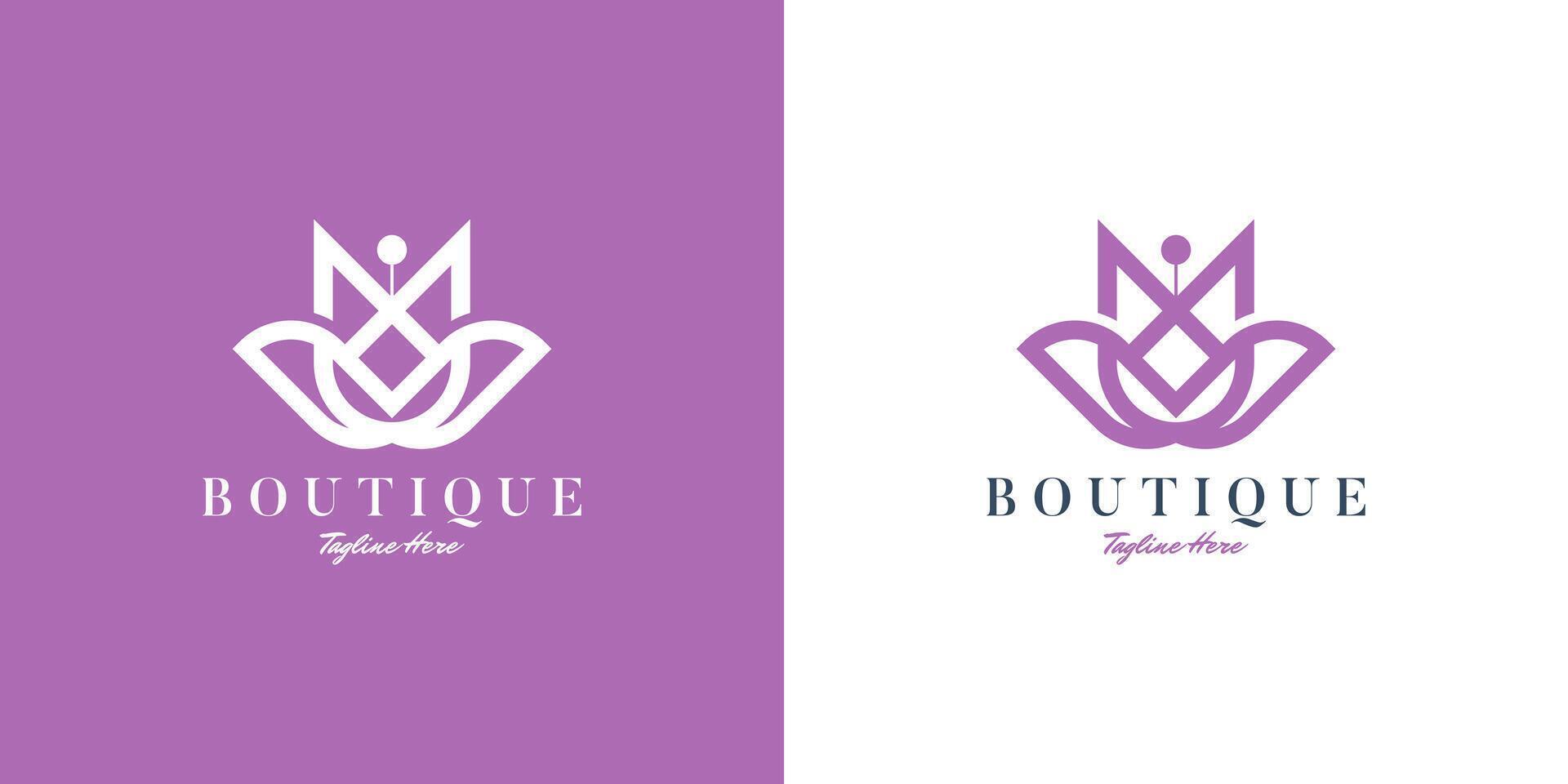 minimalistisch Schönheit Blume Logo Design zum Schönheit, Boutique, Frauen, Kosmetika, Yoga vektor