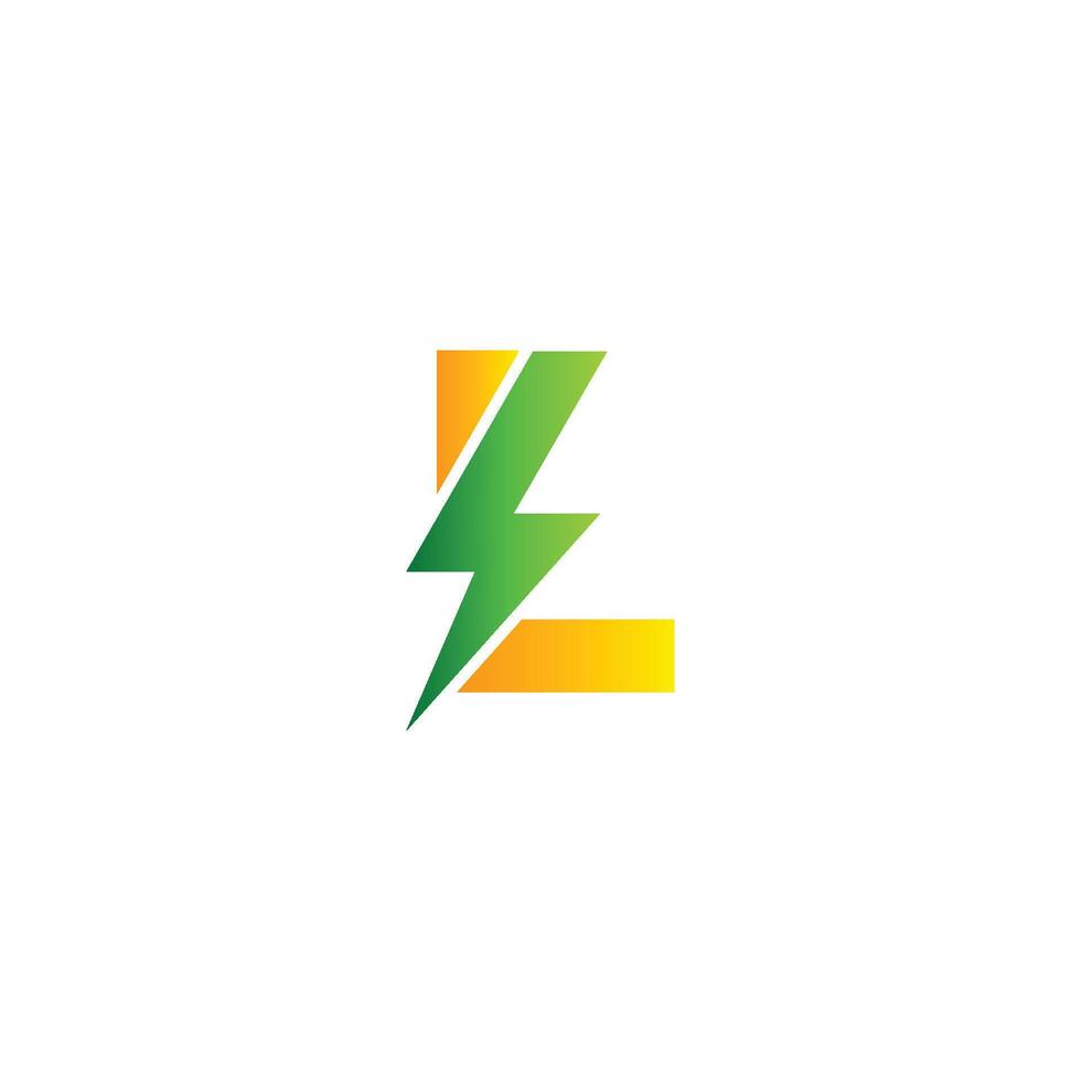 l Brief verlängerbar Energie Logo Design Vorlage vektor