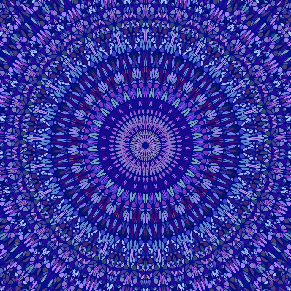 dynamisch orientalisch runden Mosaik Muster Mandala Hintergrund - - kreisförmig abstrakt bunt hypnotisch psychedelisch Vektor Grafik Design von gebogen Formen