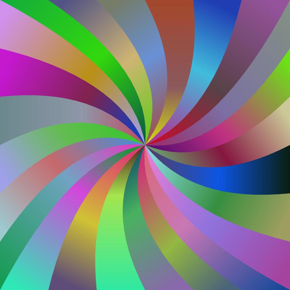 abstrakt bunt Spiral- Strahl Design Hintergrund Vektor