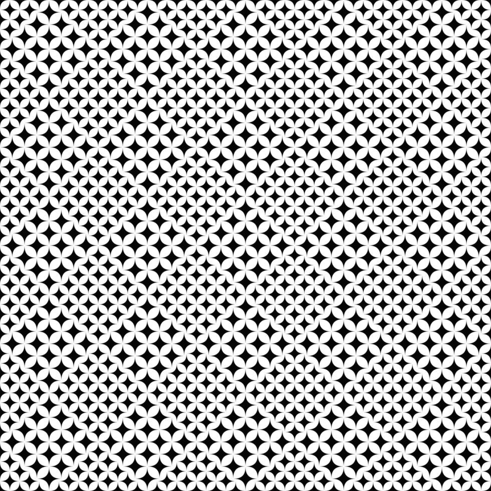 svart och vit stjärna mönster bakgrund - abstrakt vektor grafisk design