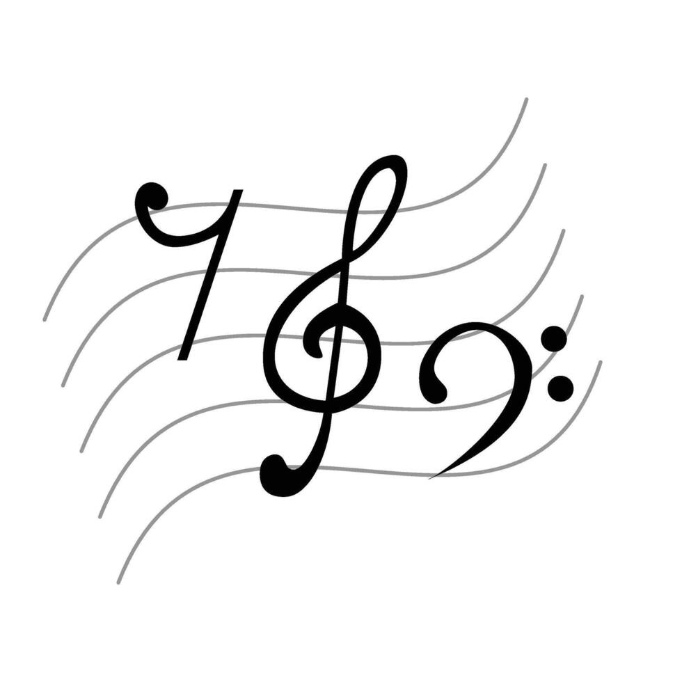 Musikvektorelemente vektor