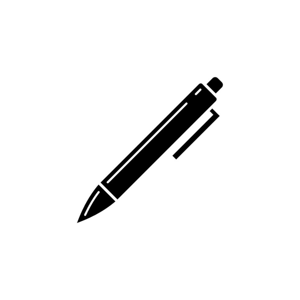 penna brevpapper ikon vektor logotyp mall