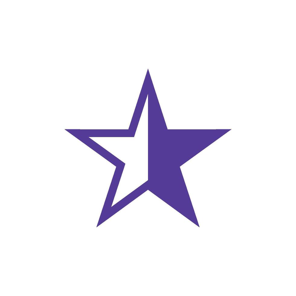 Star Symbol modisch Vektor Vorlage Illustration Design