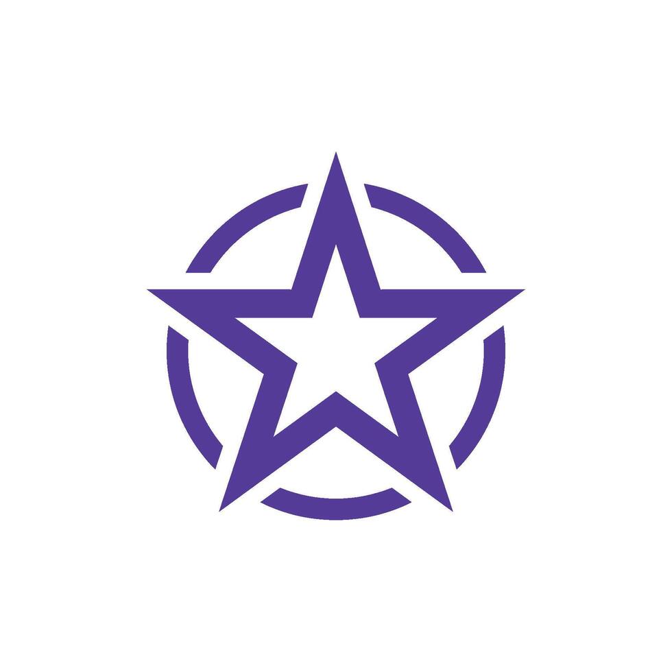 Star Symbol modisch Vektor Vorlage Illustration Design