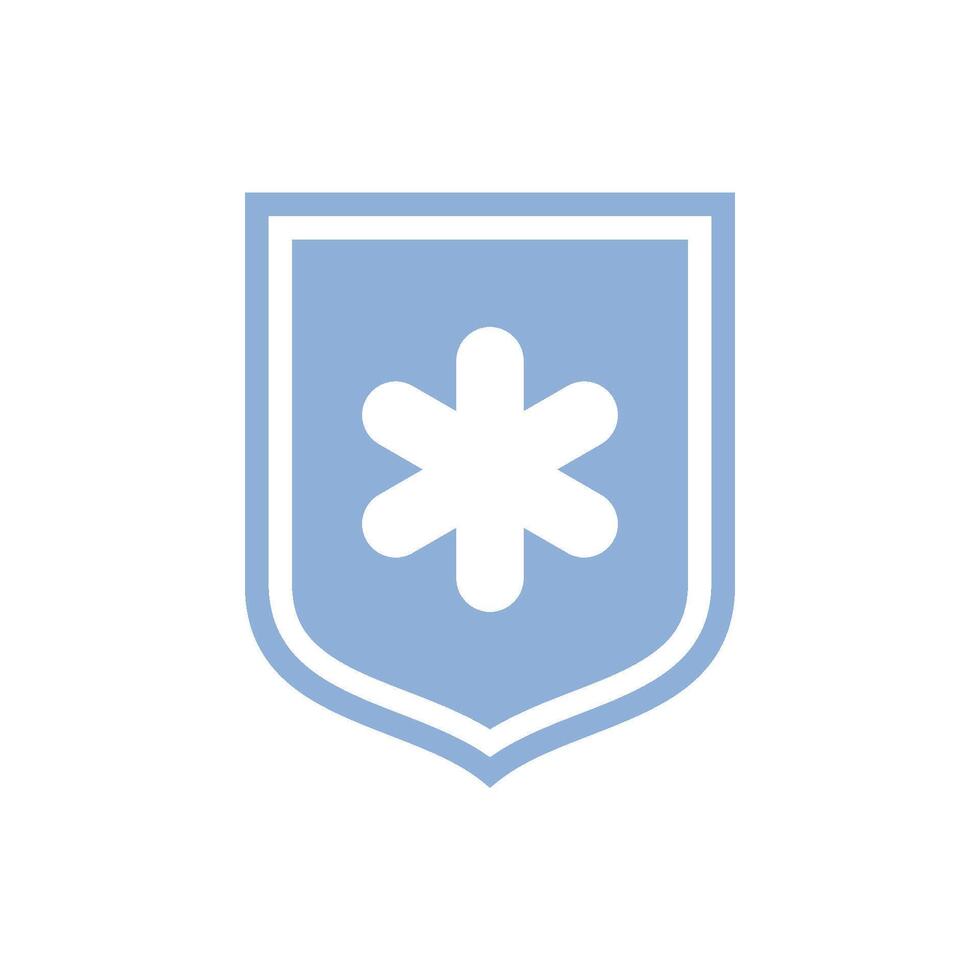 einfach Kreuz Gesundheitswesen Schild Symbol Logo Vorlage vektor