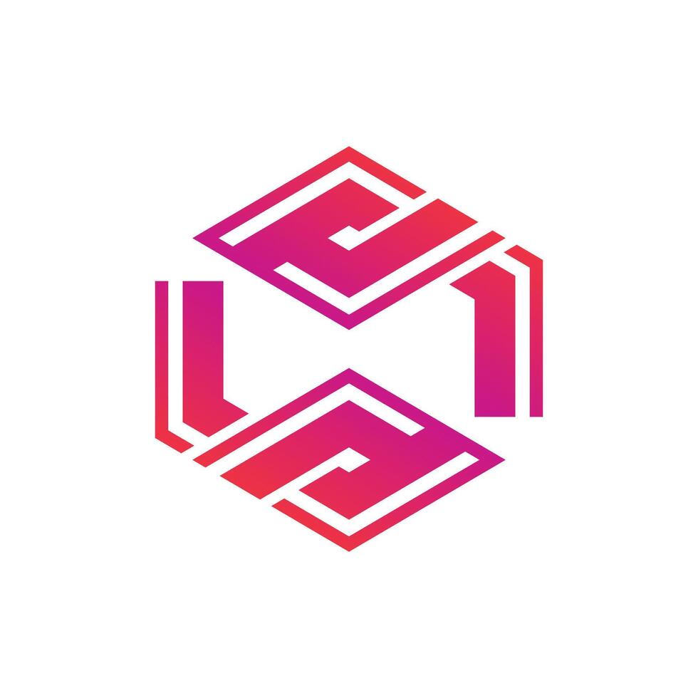 Würfel Logo Design Vektor Symbol Idee mit kreativ Technologie Konzept
