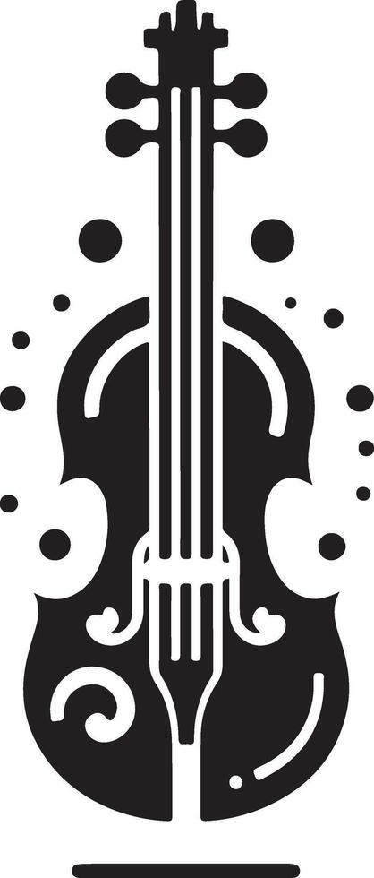 Violine Vektor Kunst Symbol, Clip Art, Symbol, Silhouette 8