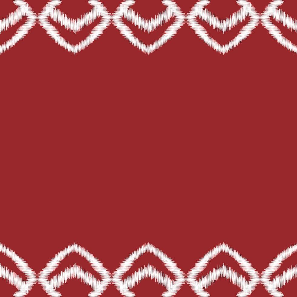 traditionell ethnisch Ikat Motiv Stoff Muster geometrisch Stil.afrikanisch Ikat Stickerei ethnisch orientalisch Muster rot Hintergrund Hintergrund. abstrakt, Vektor, Illustration. Textur, Rahmen, Dekoration. vektor