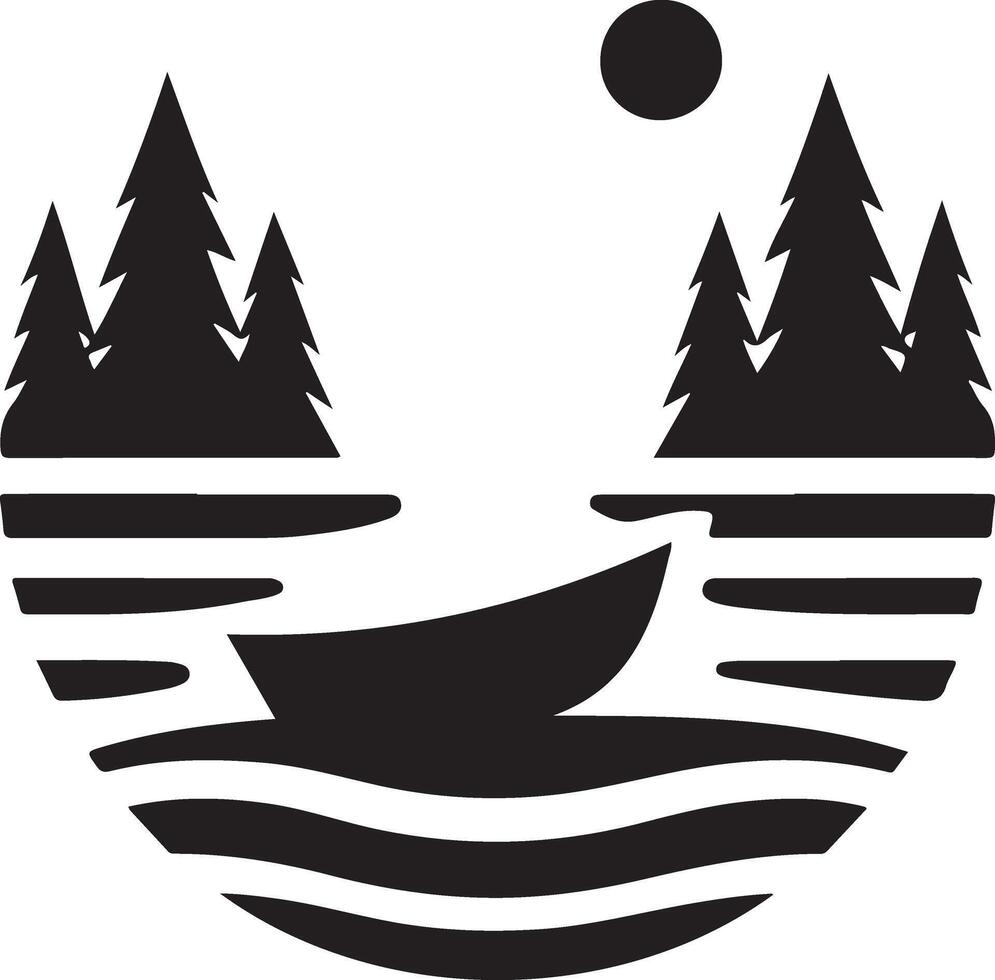 Boot Vektor Logo Konzept Symbol, Clip Art, Symbol, schwarz Farbe Silhouette, Weiß Hintergrund 9