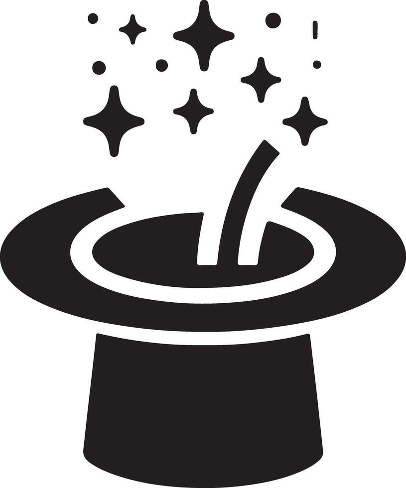 minimal retro trollkarl hatt ikon, ClipArt, symbol, svart Färg silhuett, vektor silhuett 5