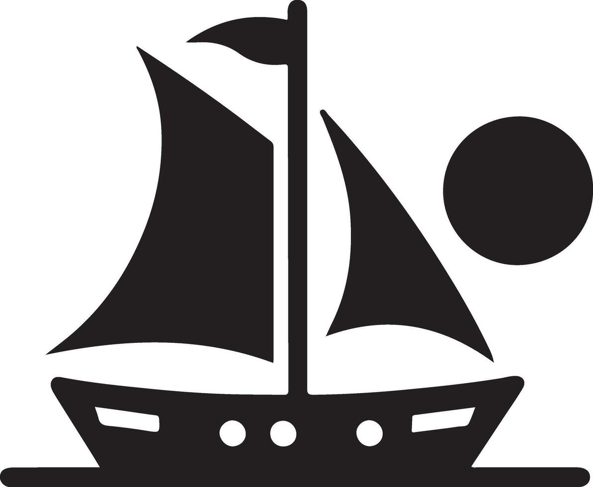 Boot Vektor Logo Konzept Symbol, Clip Art, Symbol, schwarz Farbe Silhouette, Weiß Hintergrund 25