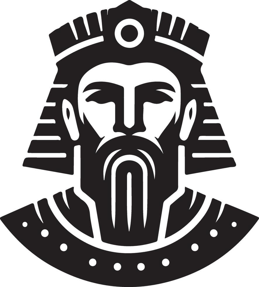 minimal König Marke Logo Konzept, schwarz Farbe Silhouette, Weiß Hintergrund 5 vektor