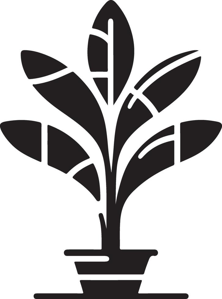 hus växt vektor ikon, ClipArt, symbol, svart Färg silhuett 8