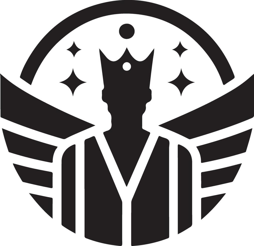 minimal kung varumärke logotyp begrepp, svart Färg silhuett, vit bakgrund 26 vektor
