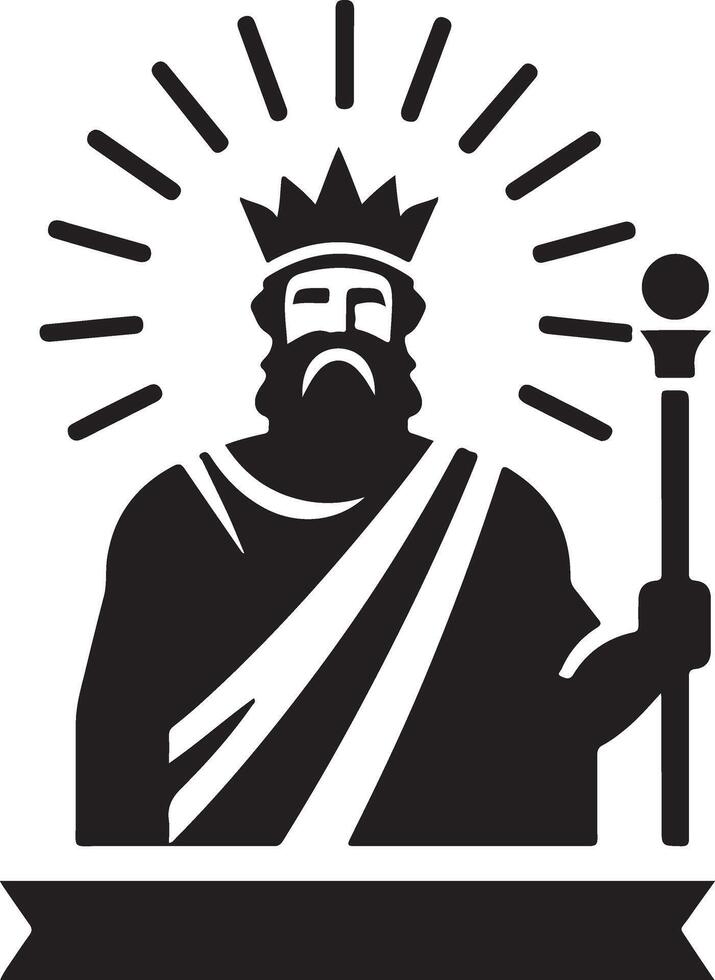 minimal König Marke Logo Konzept, schwarz Farbe Silhouette, Weiß Hintergrund 10 vektor